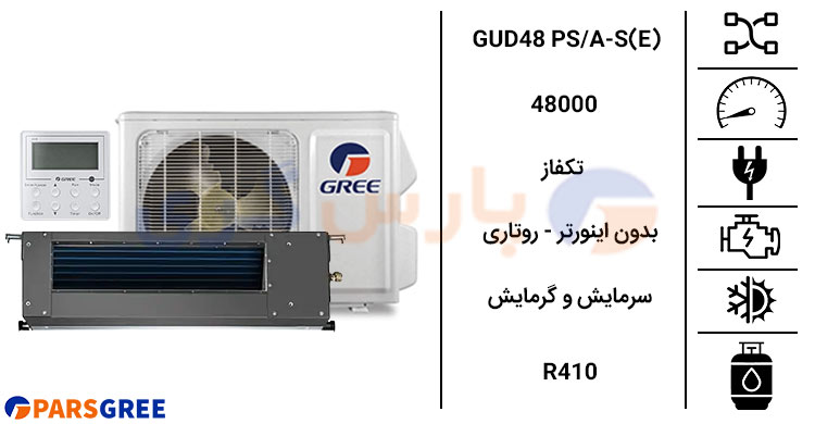 مشخصات داکت اسپلیت گری 48000