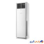 نمای کناری یونیت داخلی کولر گازی ایستاده گری tower s48h3